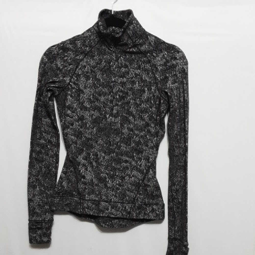 LULULEMON Women's JUNIOR'S  4 Black and Gray Spacedye Jacket